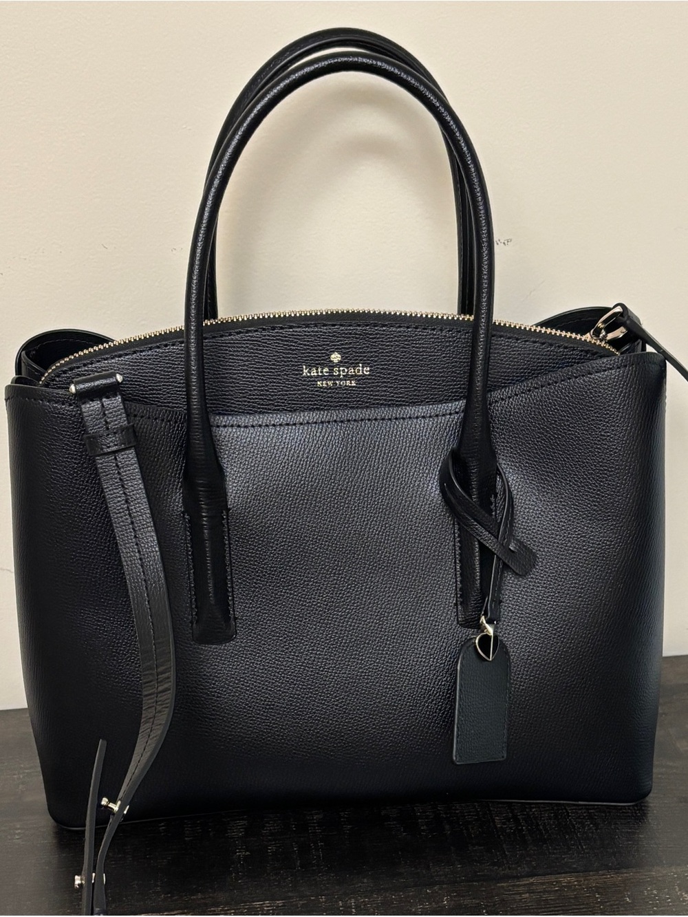 Black Kate Spade Margaux Satchel